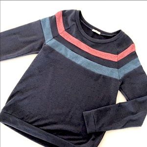 12 PM by Mon Ami Striped Top, Small